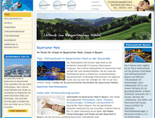 Tablet Screenshot of bayrischerwald.de